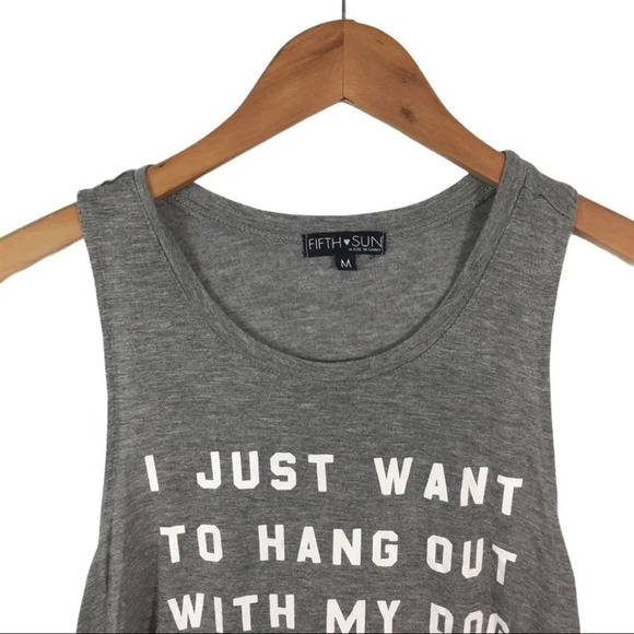 WS704 Fifth Sun Hang With my Dog Muscle Shirt M - Picture 3 of 4